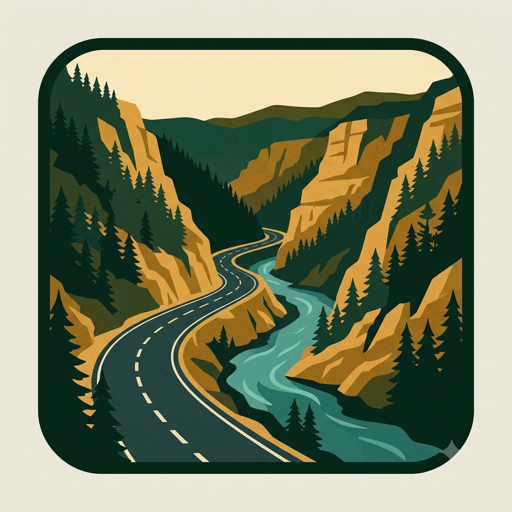 How's the Canyon? app icon: a road and river winding through canyon walls